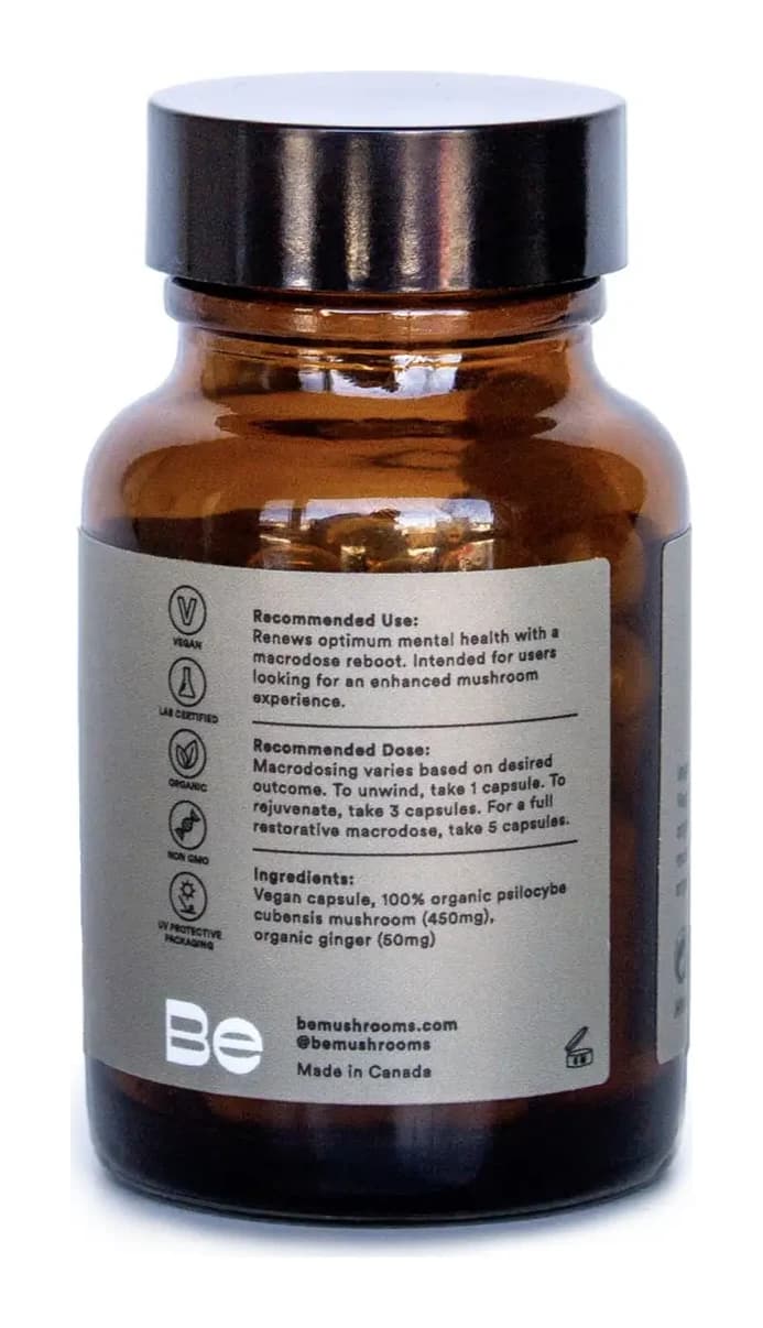 Be Mushrooms Be Renewed Macrodose Psilocybin Capsules, photo 2