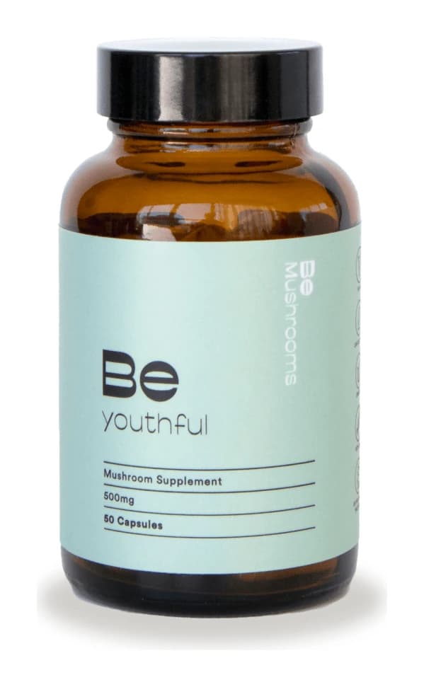 Be Mushrooms Be Youthful (Booster) Mushroom Supplement Capsules