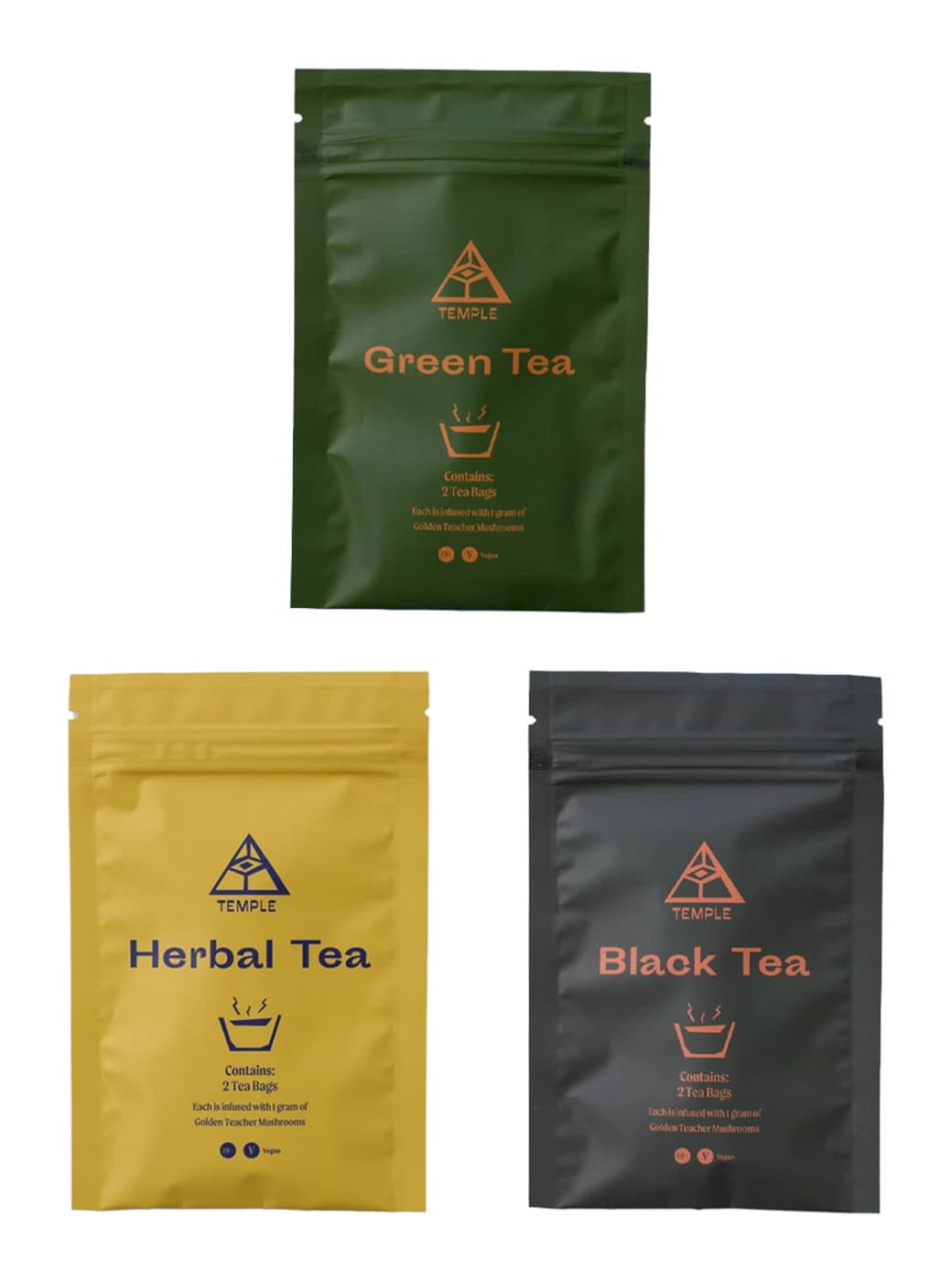 Temple Magic Mushroom Tea Trifecta Pack